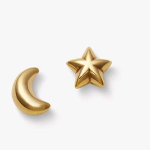 James Avery Gold Stars and moon studs
